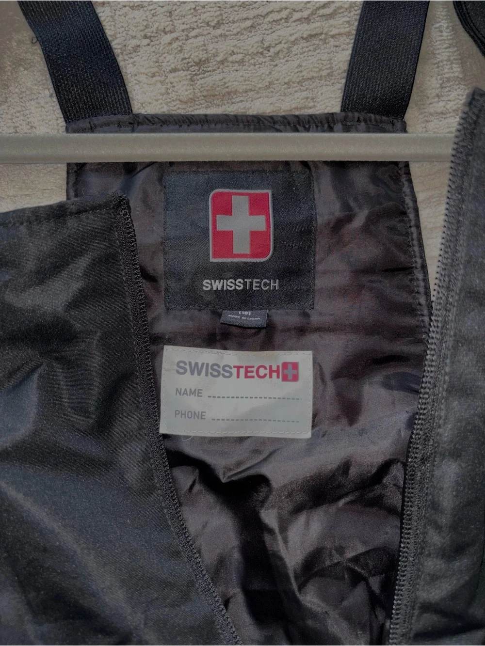 Swiss Tech Kids black snowsuit